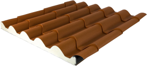 panel imitacion teja ral 8004 (rojo terracota)