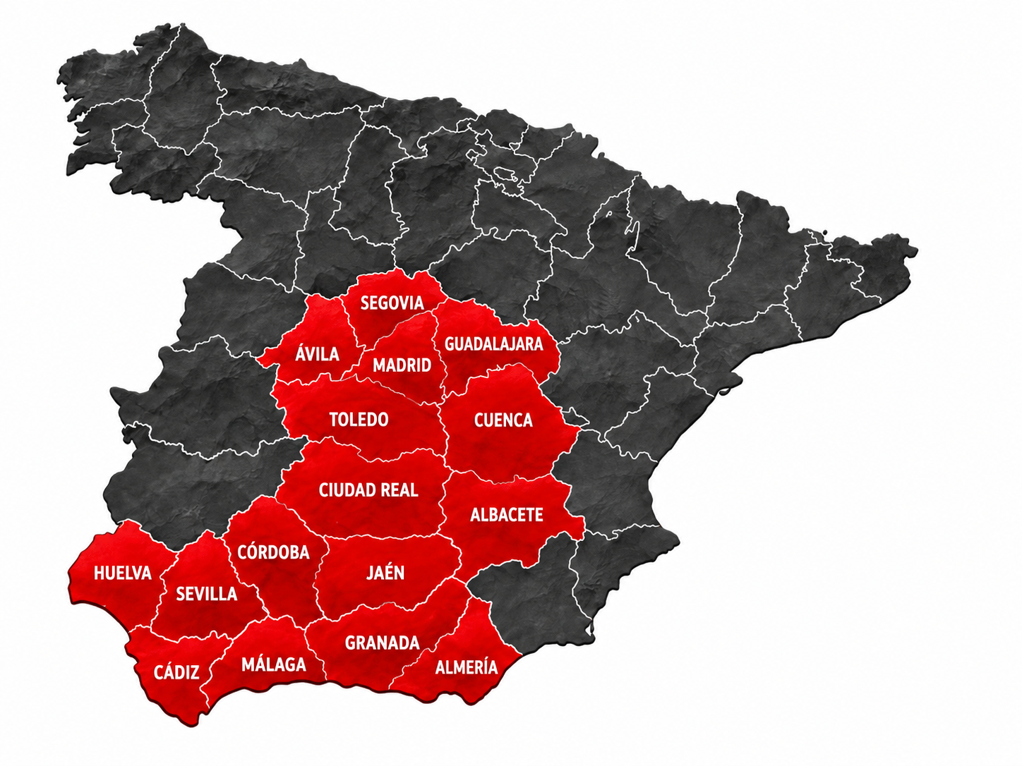 mapa de distirbución panelaf